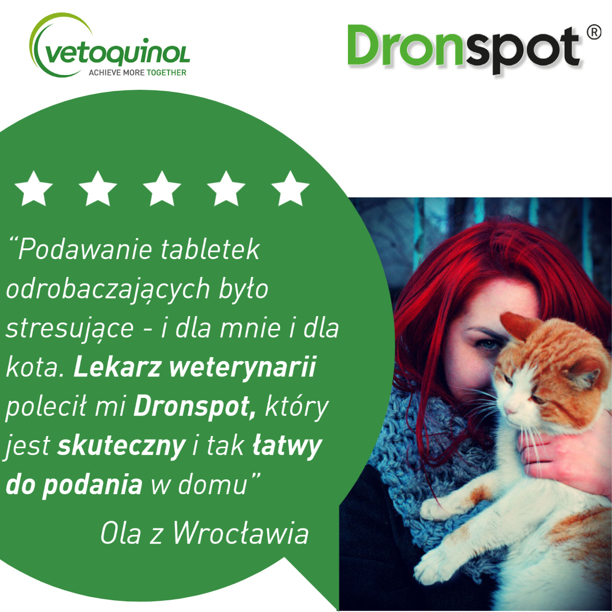 Vetoquinol Dronspot Roztwór Do Nakrapiania Dla Małych Kotów 0,5–2,5 Kg 30 Mg/7,5 Mg 2x0,35 ml