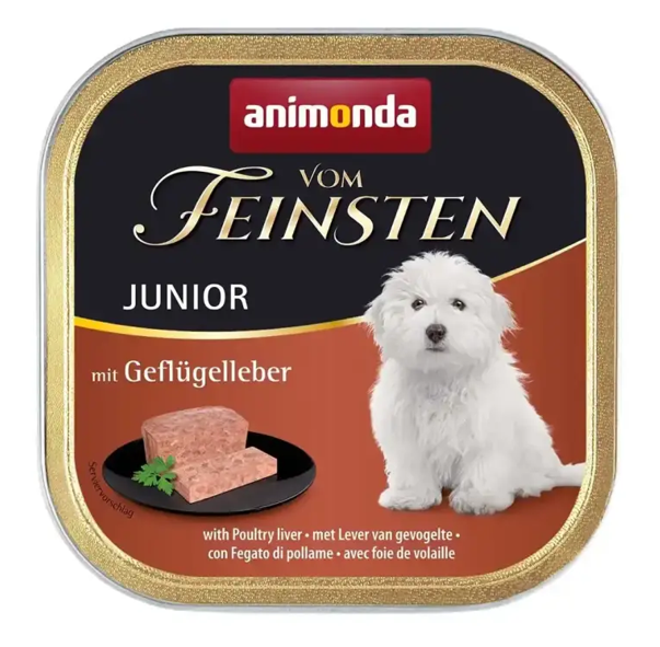 Animonda Dog Vom Feinsten Junior Wątróbka Drobiowa 150g