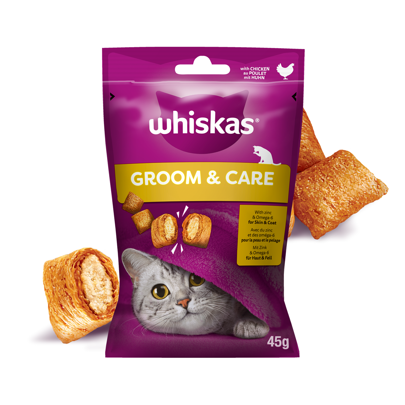Whiskas Zdrowy Blask Przysmak Dla Kota Z Kurczakiem 45g