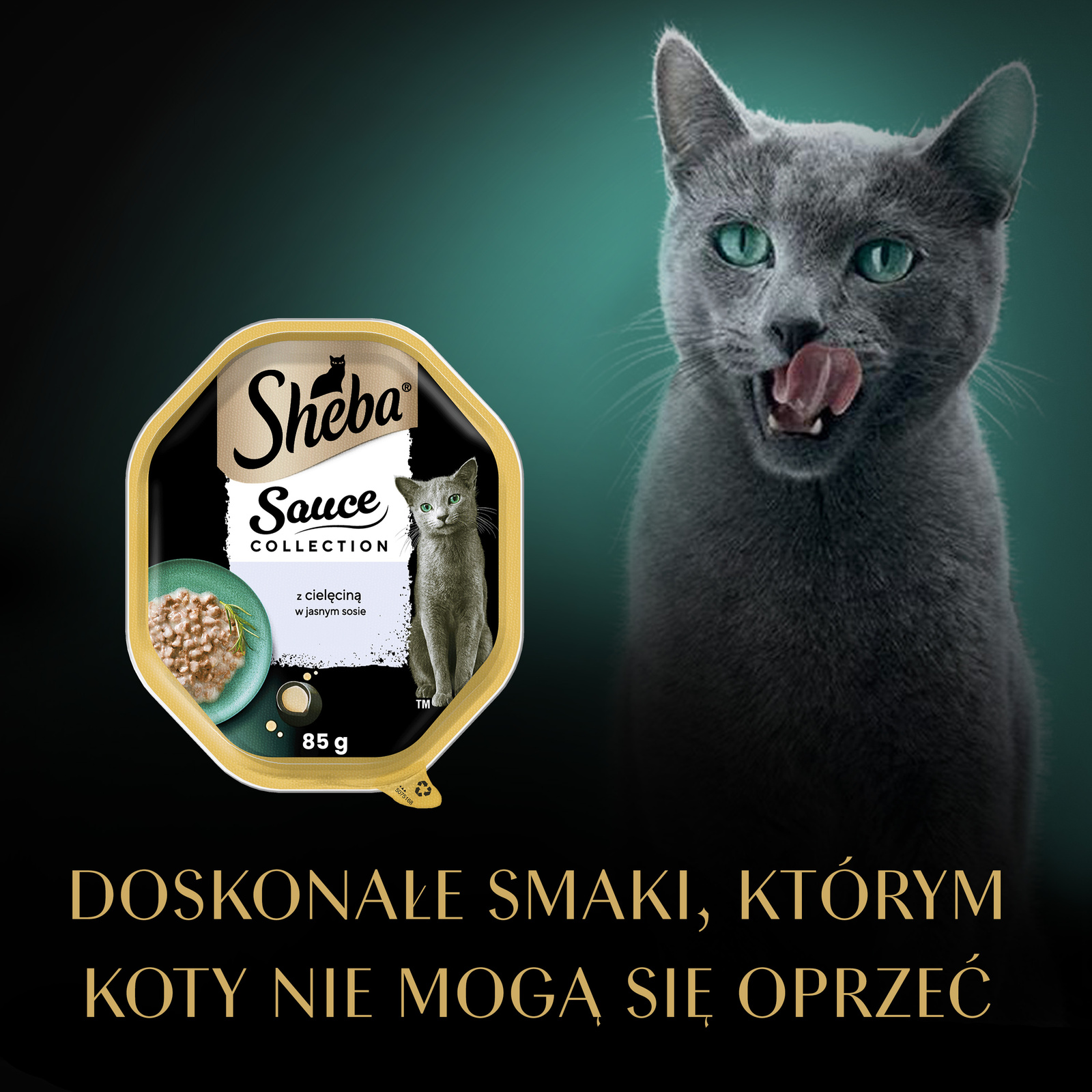 Sheba Sauce Collection Karma Mokra Dla Kota Z Cielęciną W Sosie 85g