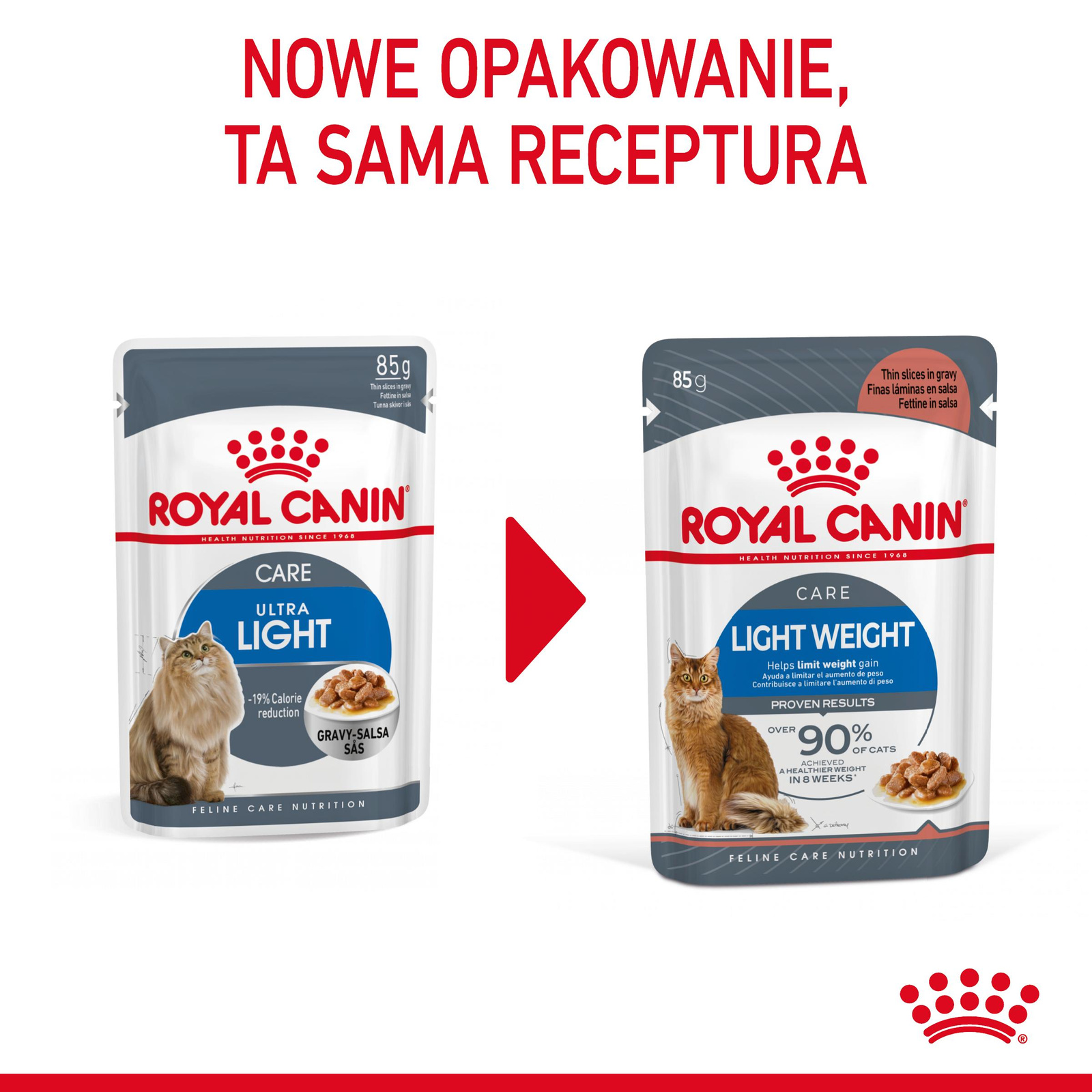 ROYAL CANIN Light Weight Care W Sosie 12x85g