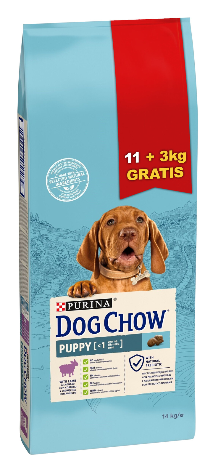 Purina Dog Chow Puppy Z Jagnięciną 14kg