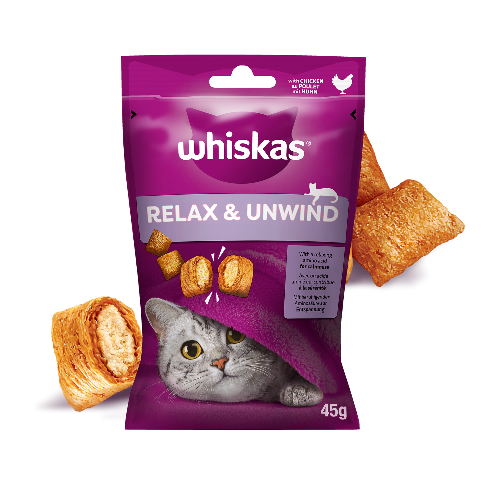 Whiskas Relaks i Odprężenie z kurczakiem 45g