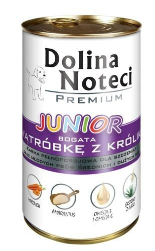 Dolina Noteci Premium Junior Bogata W Wątróbkę Z Królika 400g