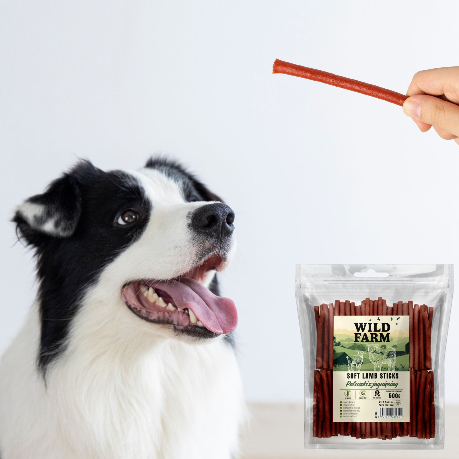 WILD FARM Paluszki Z Jagnięciny Przysmak Dla Psa 500G