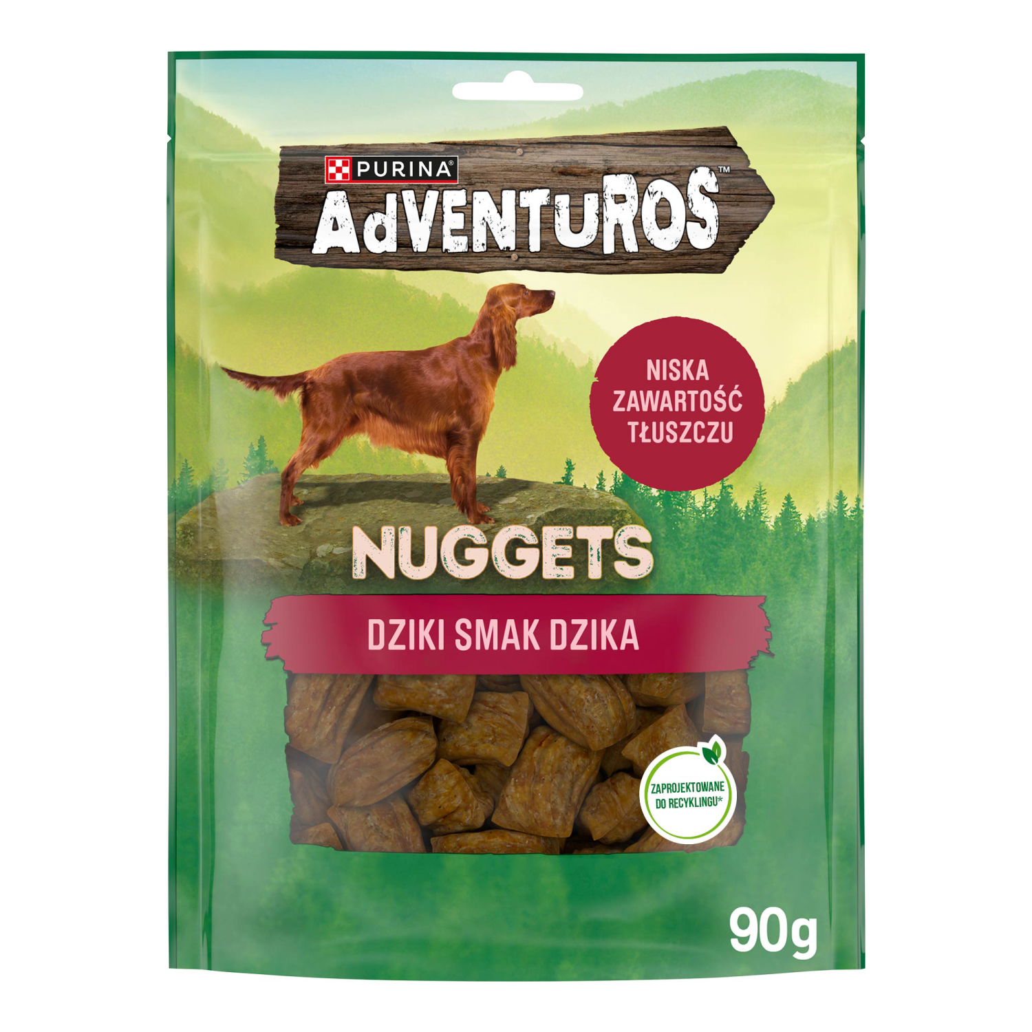 Purini Adventuros Nuggets Karma dla psów Dziki Smak Dzika 90g