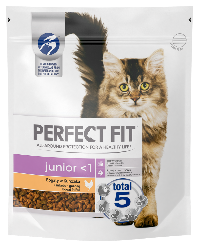 PERFECT FIT (Junior) 750g Bogaty w kurczaka - sucha karma dla kota