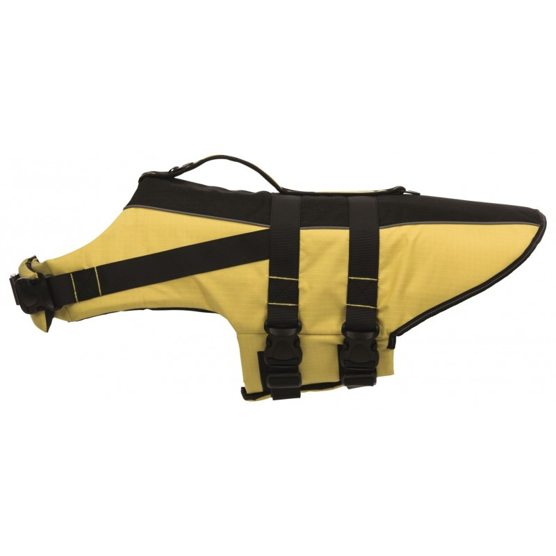 TRIXIE Kamizelka Ratunkowa Dla Psów XL 65 Cm: 60–96 Cm, Żółta/Czarna