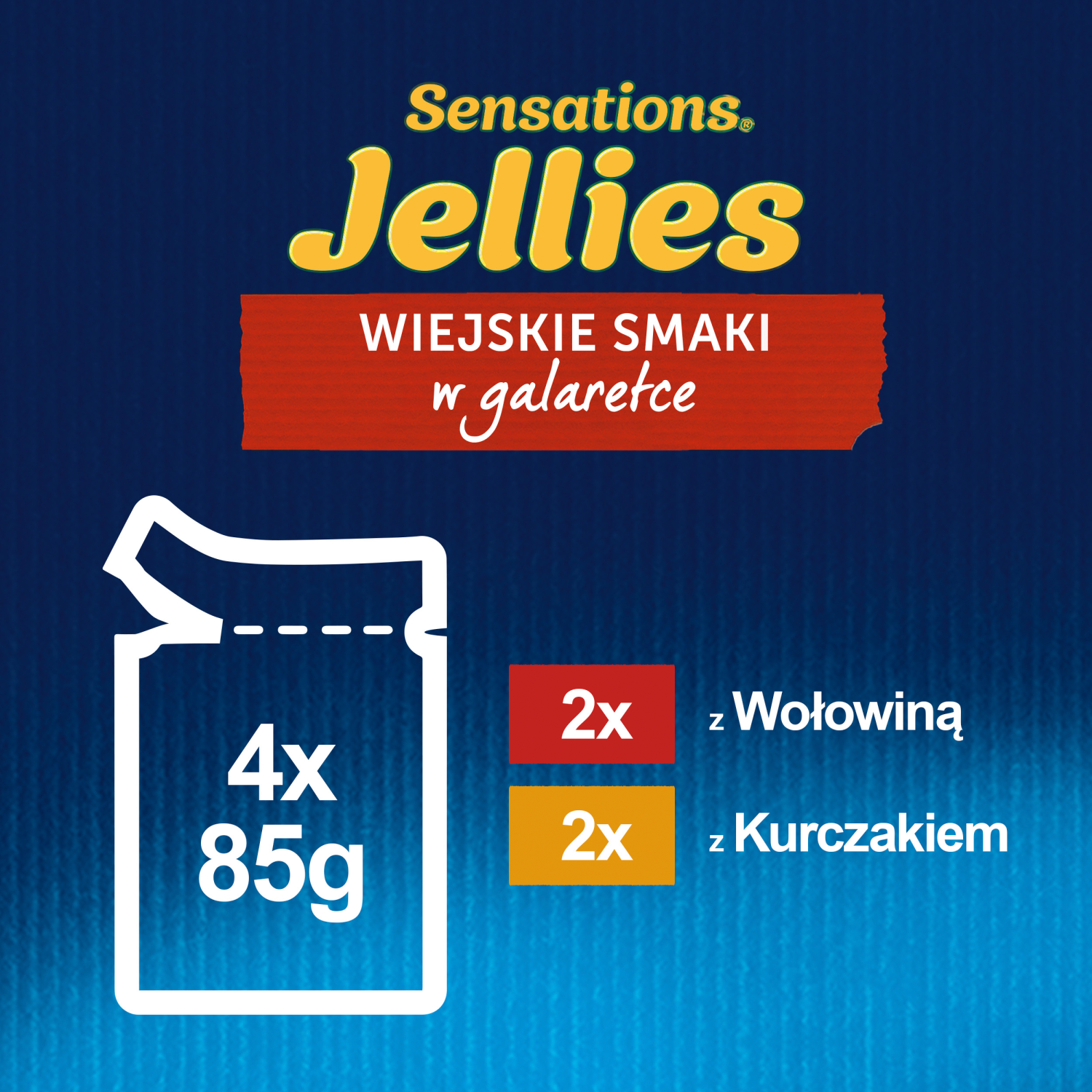 Felix Sensations Jellies Karma Dla Kota Wiejskie Smaki W Galaretce 4x85g
