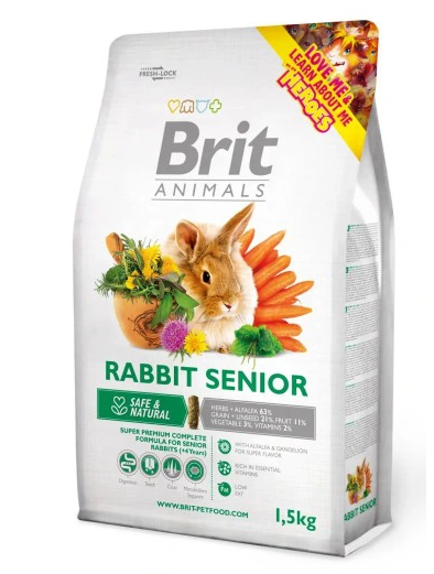 Brit Animals Rabbit Senior Complete 1,5kg