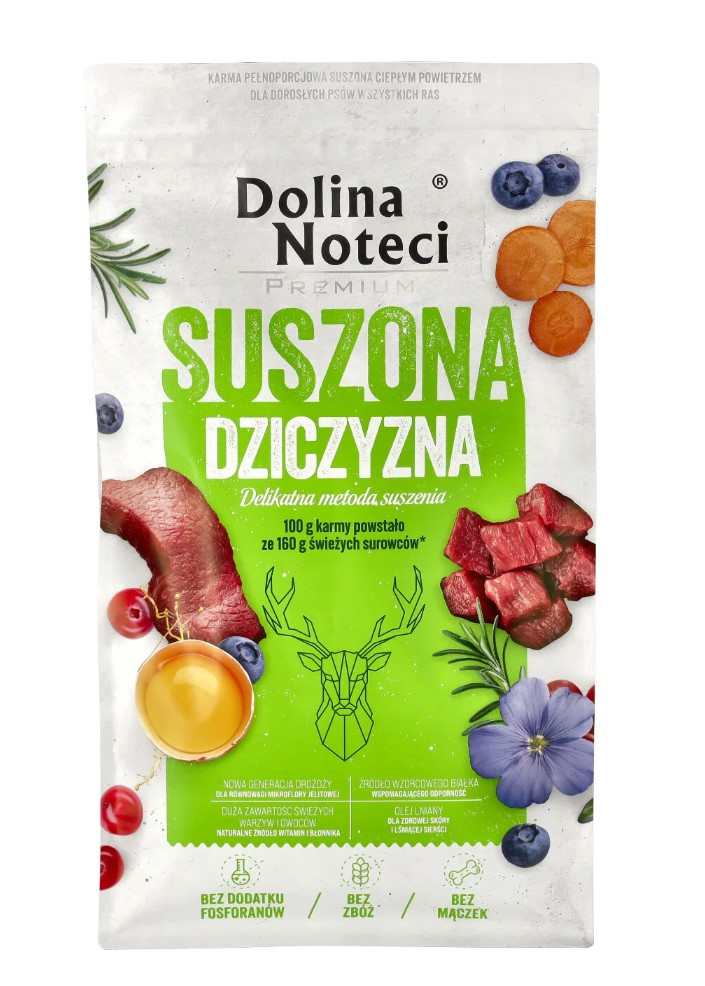 DOLINA NOTECI Premium Dziczyzna 9 kg – suszona karma dla dorosłych psów