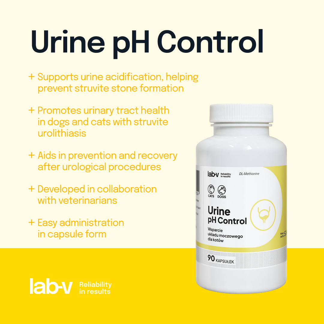 Lab-v Urine Ph Control Wsparcie Dla Psów I Kotów Przy Kamicy Struwitowej 90 Kapsułek