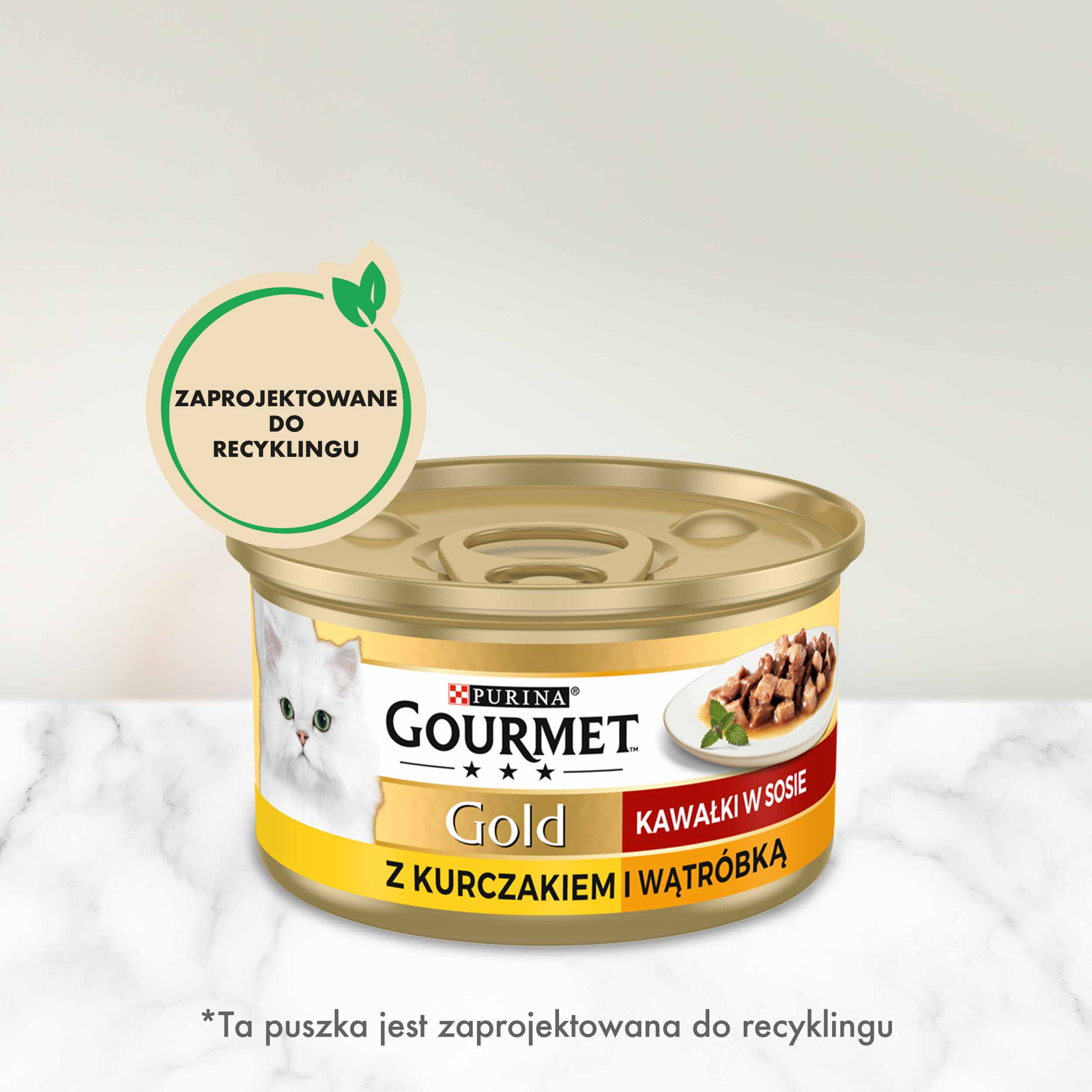 Purina Gourmet Gold kurczak/ wątróbka w sosie 85g