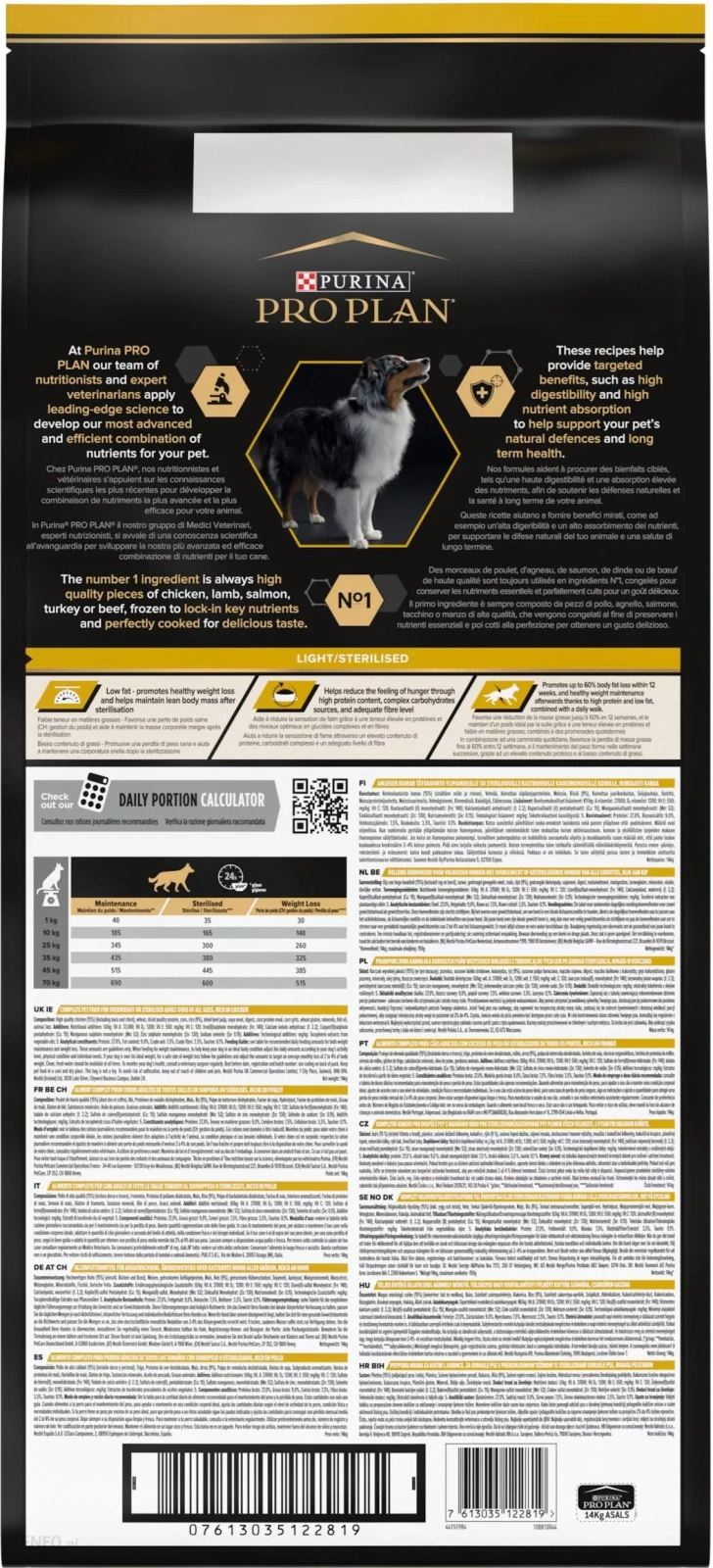 Purina Pro Plan Adult Light Optiweight Sterilised Kurczak I Ryż 14kg