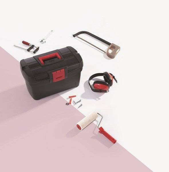 Curver Herobox Basic Skrzynka Narzędziowa Czerwono-Czarna 16"