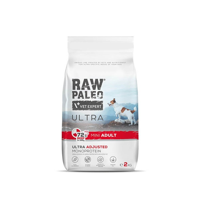 VetExpert Raw Paleo Ultra Beef Adult Mini 8kg