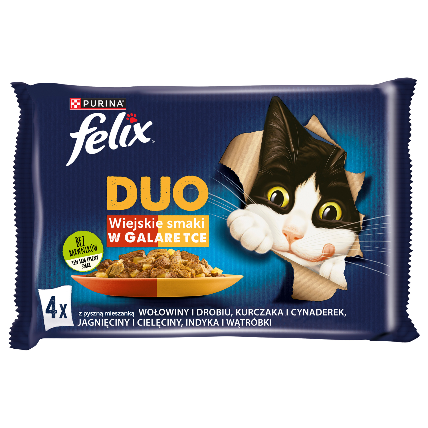 Felix Duo Wiejskie Smaki W Galaretce 4x85g