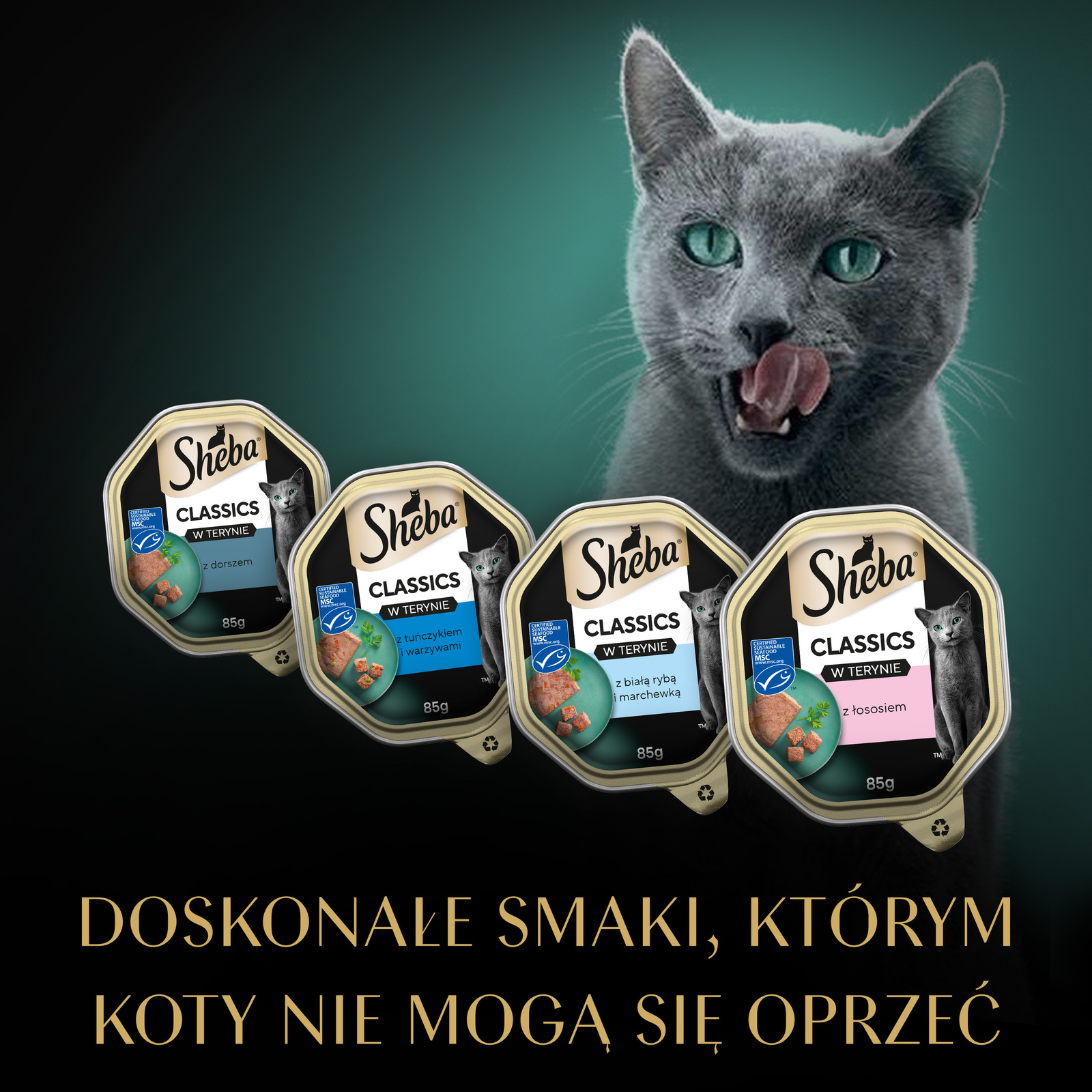 SHEBA® Classics Rybne Smaki 32x85g