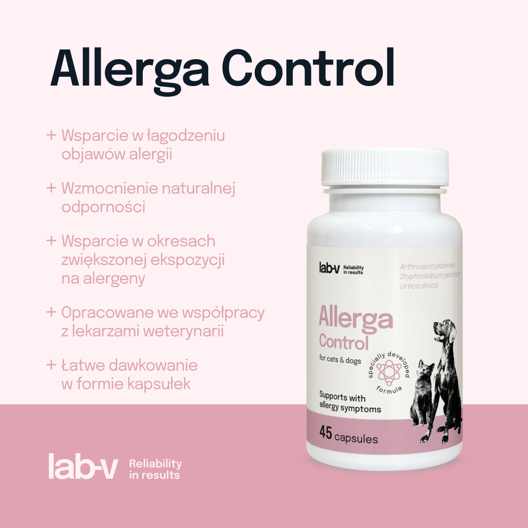 Lab-v Allerga Control Wsparcie Przy Objawach Alergii 45 Kapsułek