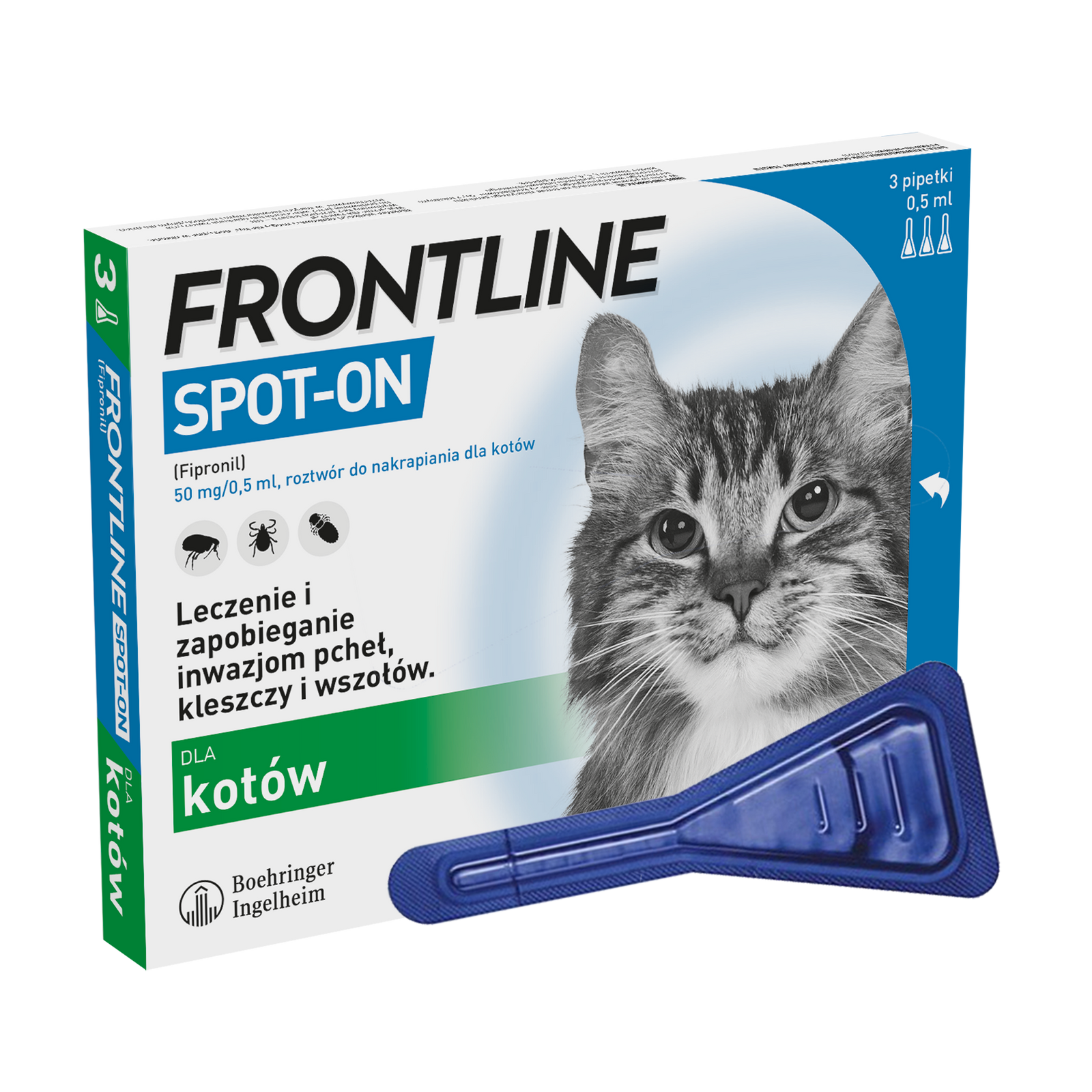 FRONTLINE Spot On Dla Kotów 3x0,5ml