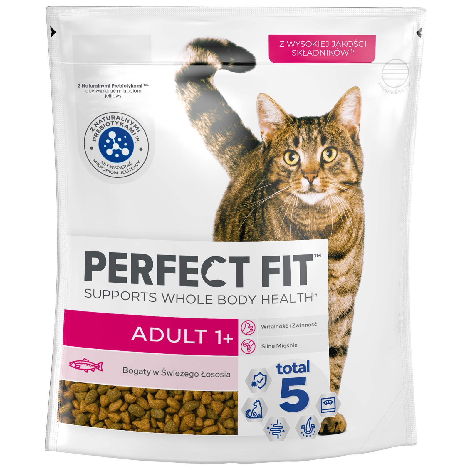 PERFECT FIT Adult 1+ Z Łososiem 750g