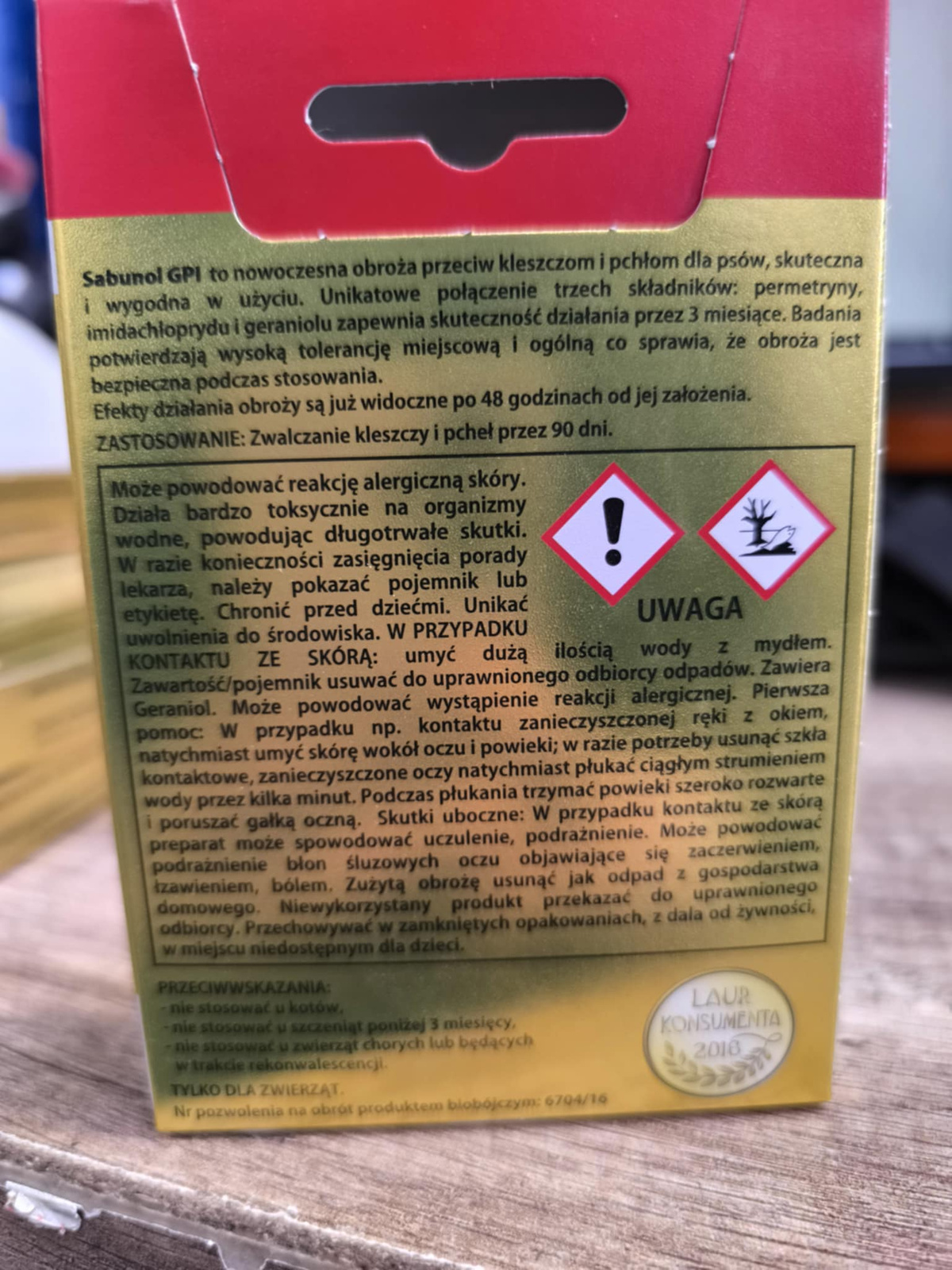 Laboratorium DermaPharm Sabunol Ozdobna Różowa Obroża Dla Yorków 35cm