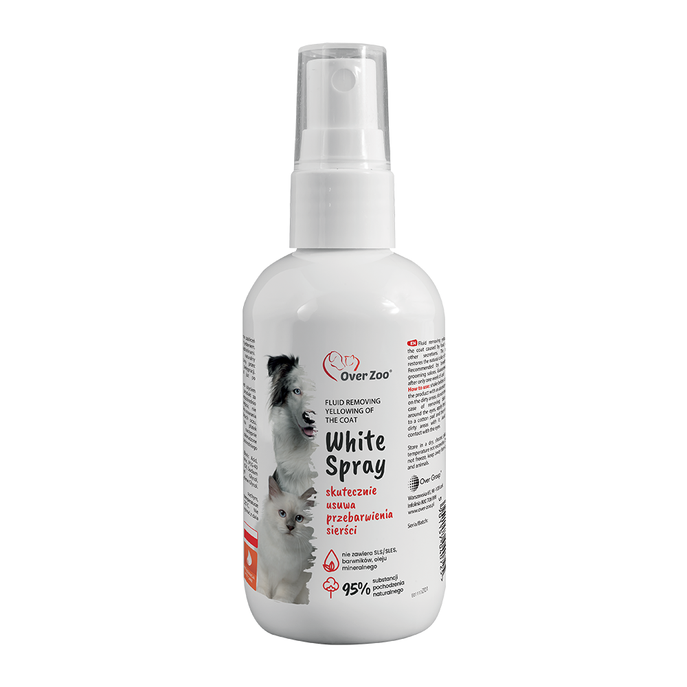 OVER ZOO White Spray Płyn Usuwający Zażółcenia 100ml