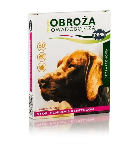 Pess Per Obroża Owadobójcza Dla Psa Bezzapachowa Brązowa 60cm