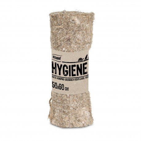 VITAPOL Hygiene+ Mata Konopna z Bawełną 50x60cm dla Gryzoni i Królika