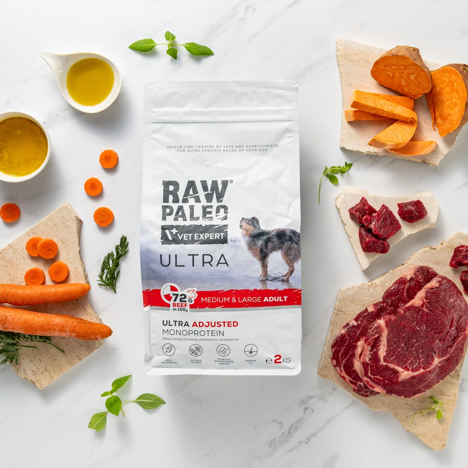 VetExpert Raw Paleo Ultra Beef Adult Medium/Large 10kg