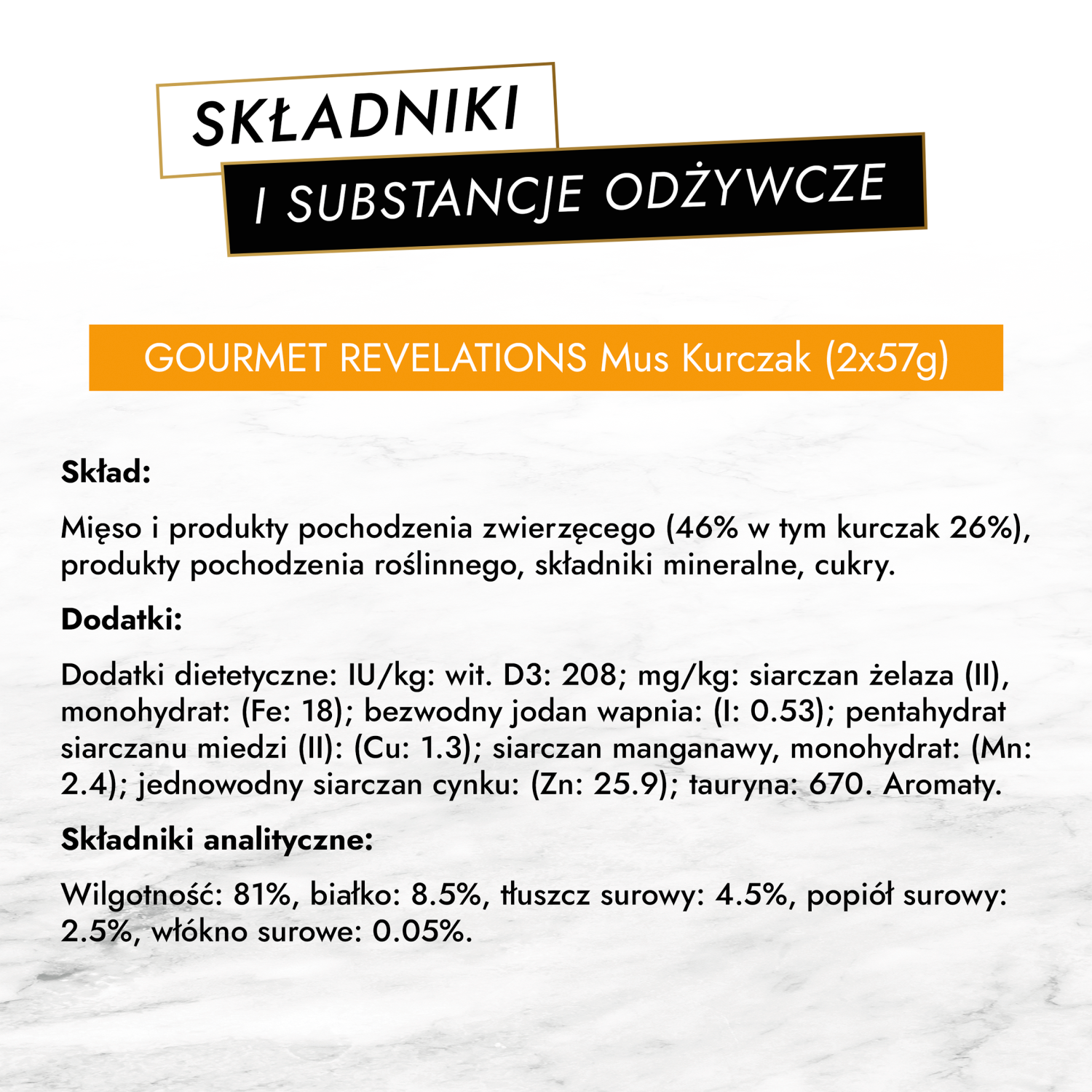 GOURMET Revelations Mus Z Kurczakiem 2x57g