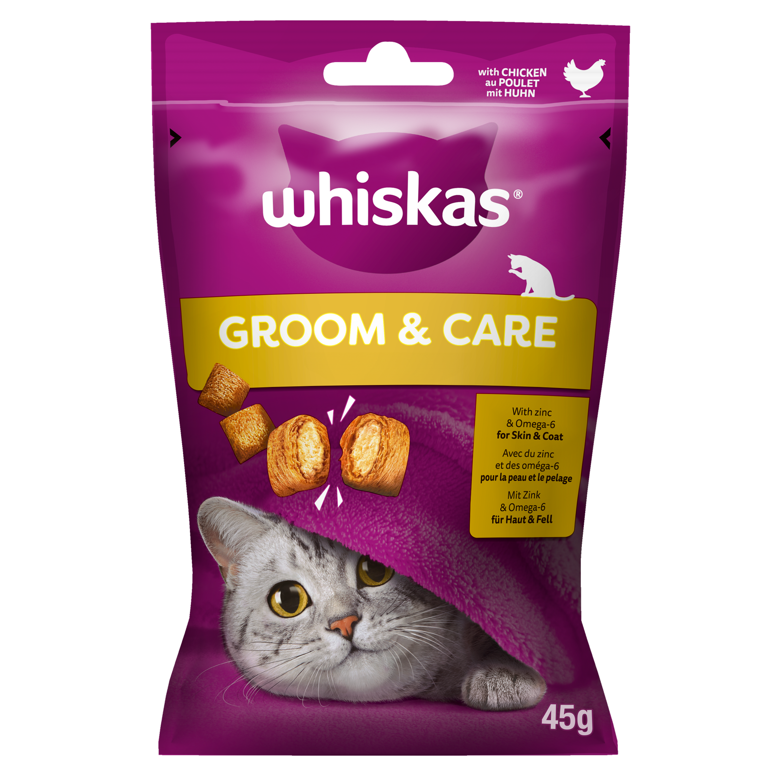 Whiskas Zdrowy Blask Przysmak Dla Kota Z Kurczakiem 45g