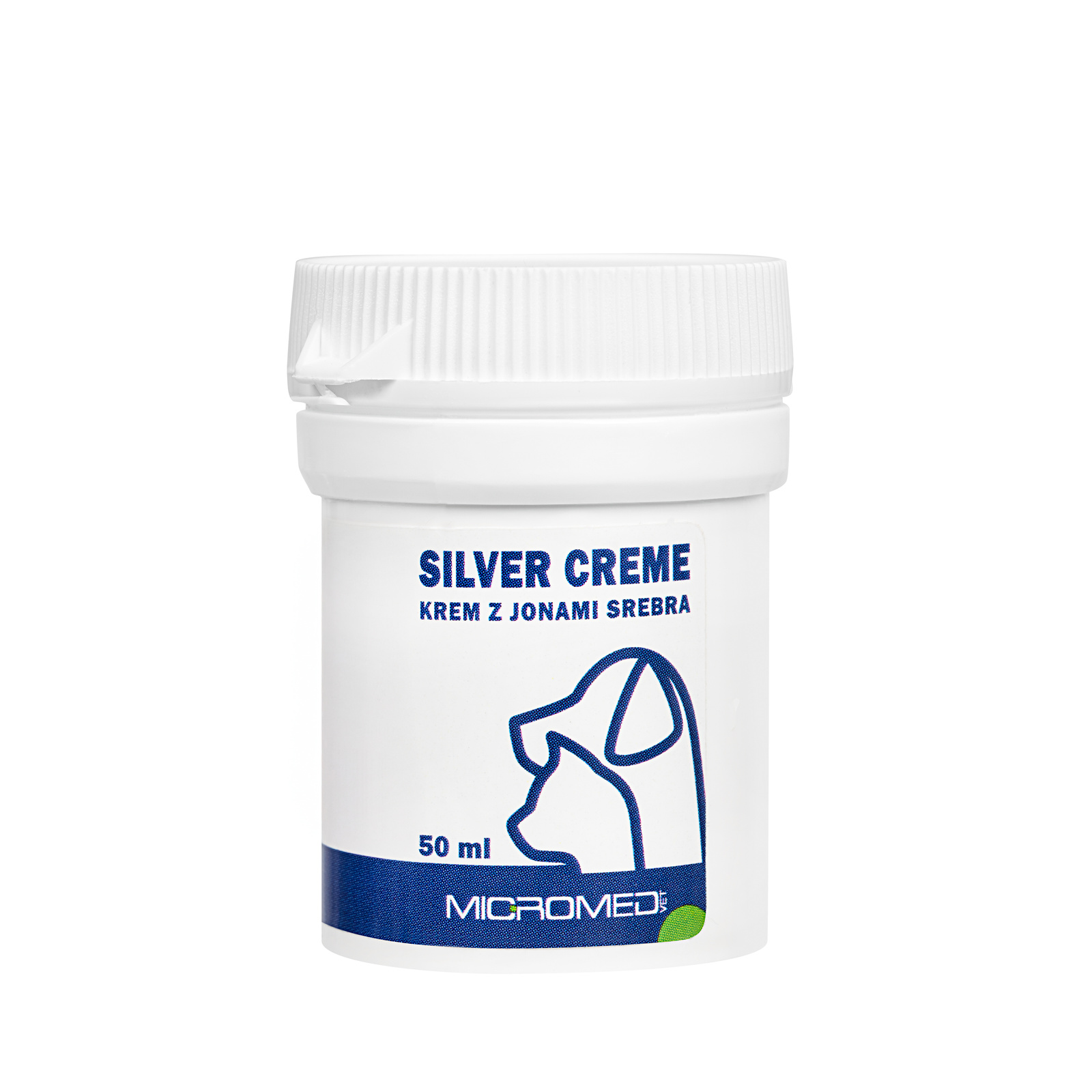Micromed Vet Silver Creme, Krem z Jonami Srebra 50ml – Antybakteryjny i Regenerujący Krem dla Zwierząt