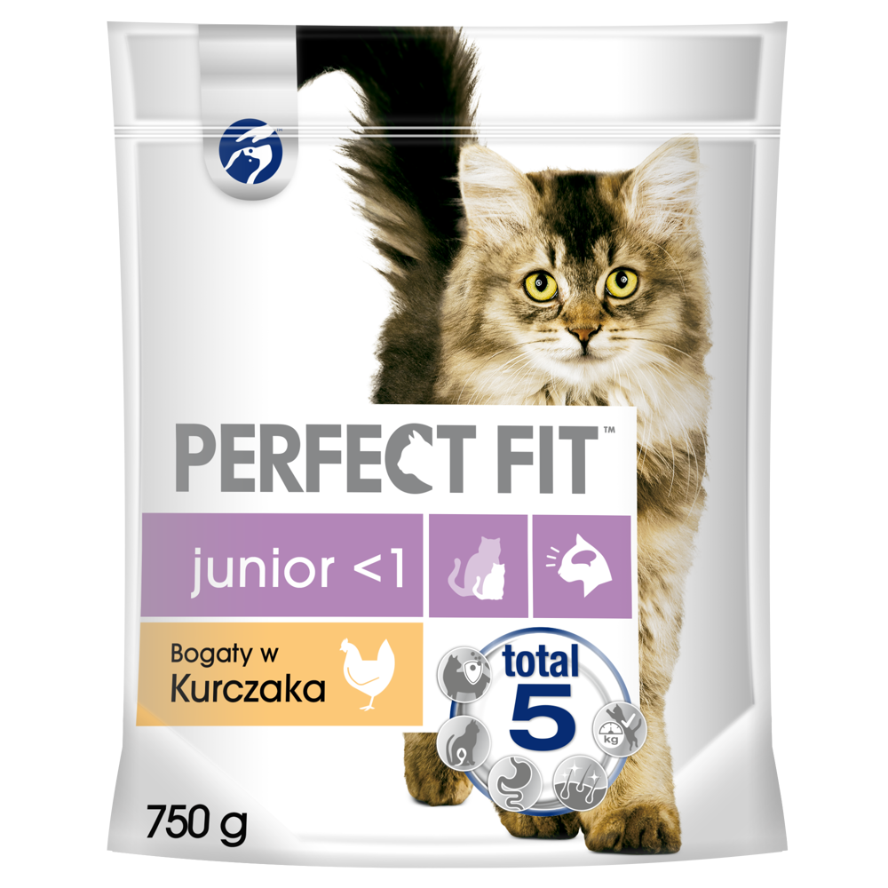 PERFECT FIT (Junior) 750g Bogaty w kurczaka - sucha karma dla kota