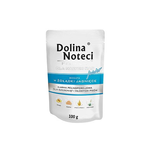 Dolina Noteci Premium Dla Psów Małych Ras Junior Bogata W Żołądki Jagnięce 100g