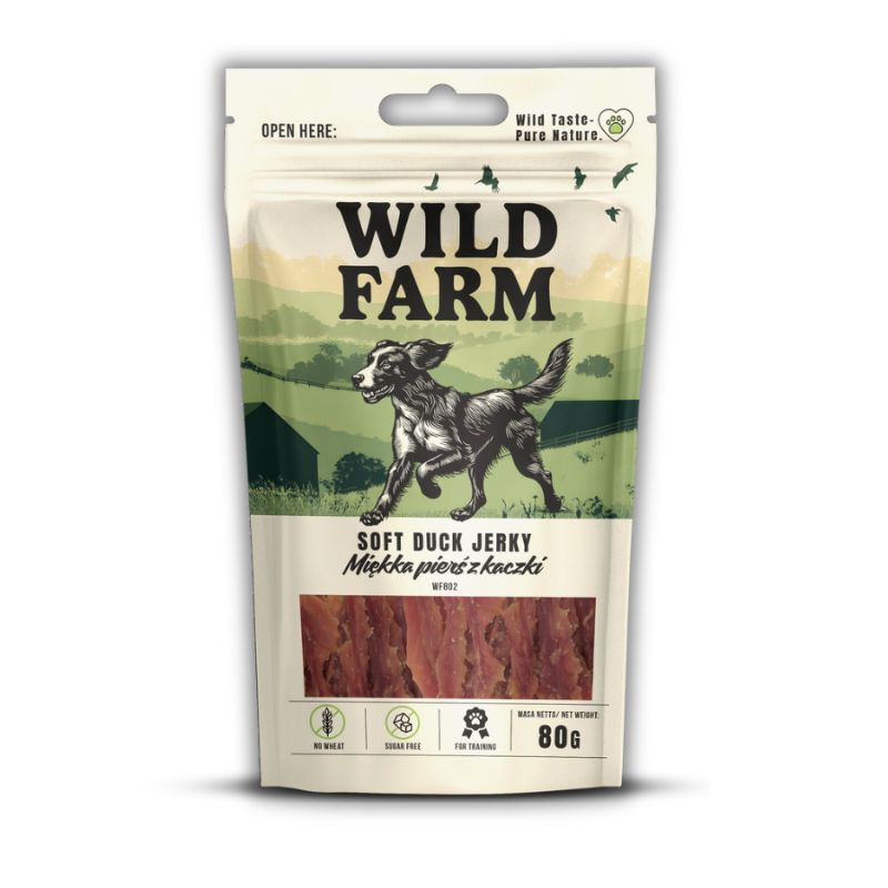 WILD FARM miękka pierś z kaczki 80g przysmak dla psa