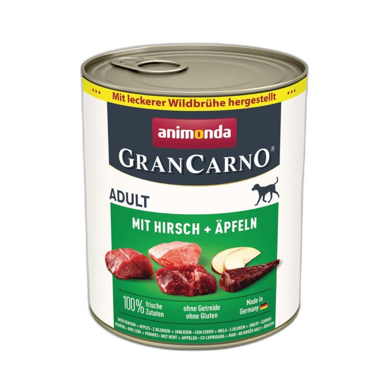Animonda GranCarno Adult Dog Jeleń & Jabłko 800g
