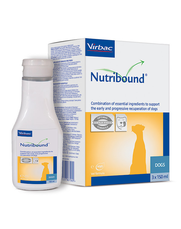 VIRBAC Nutribound Roztwór doustny dla psów w czasie rekonwalescencji 3x150ml