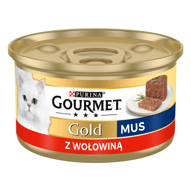 Purina Gourmet Gold mus z wołowiną 85g
