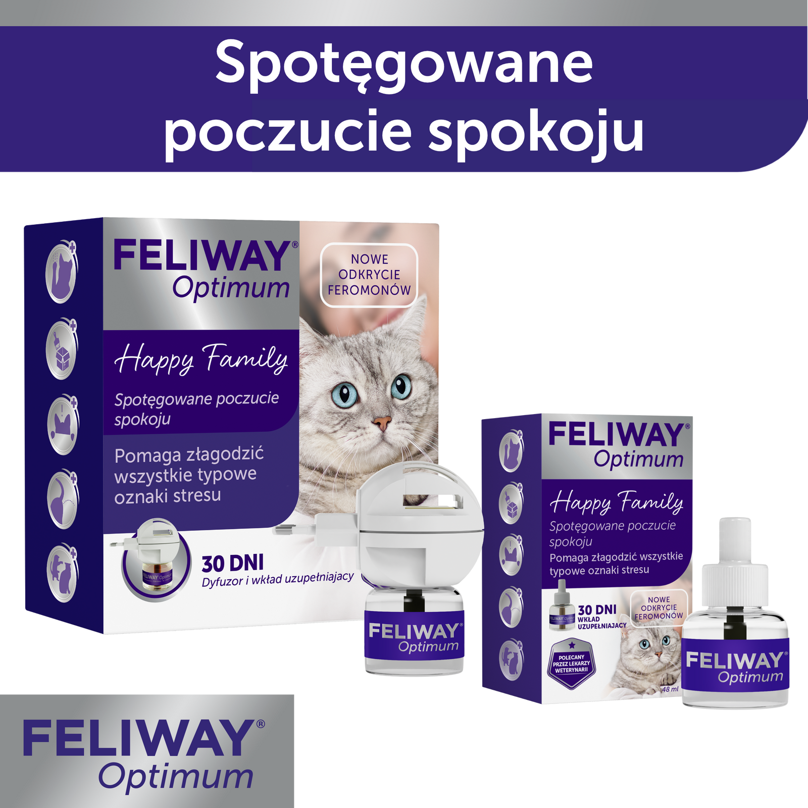 CEVA Feliway Optimum Wkład 48 Ml