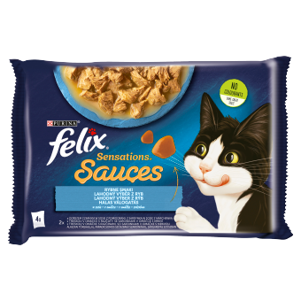 Felix Sensations Sauces Karma Dla Kota Smaki Rybne W Sosie 4x85g