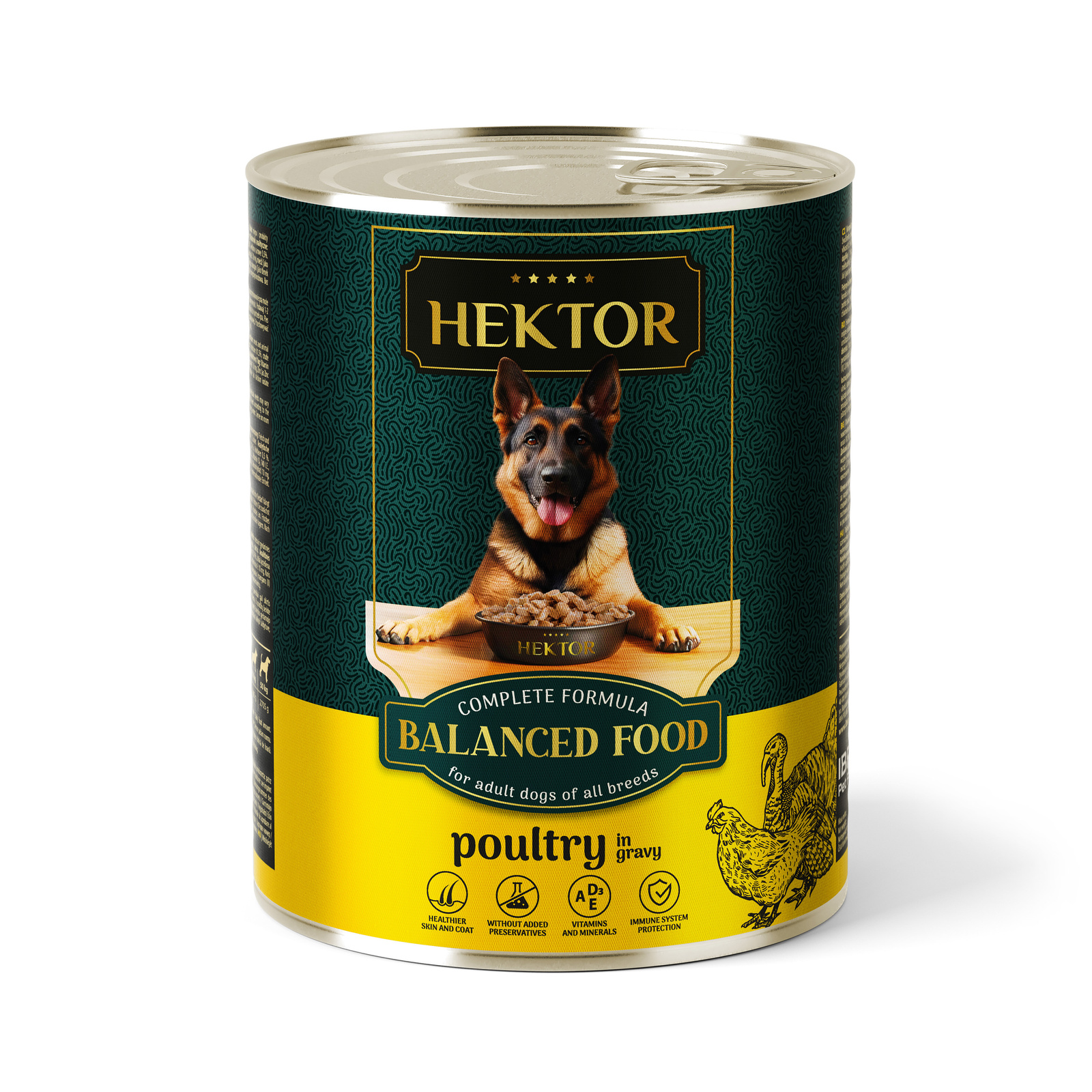 Hektor Karma Mokra Dla Psa Z Drobiem 1240g