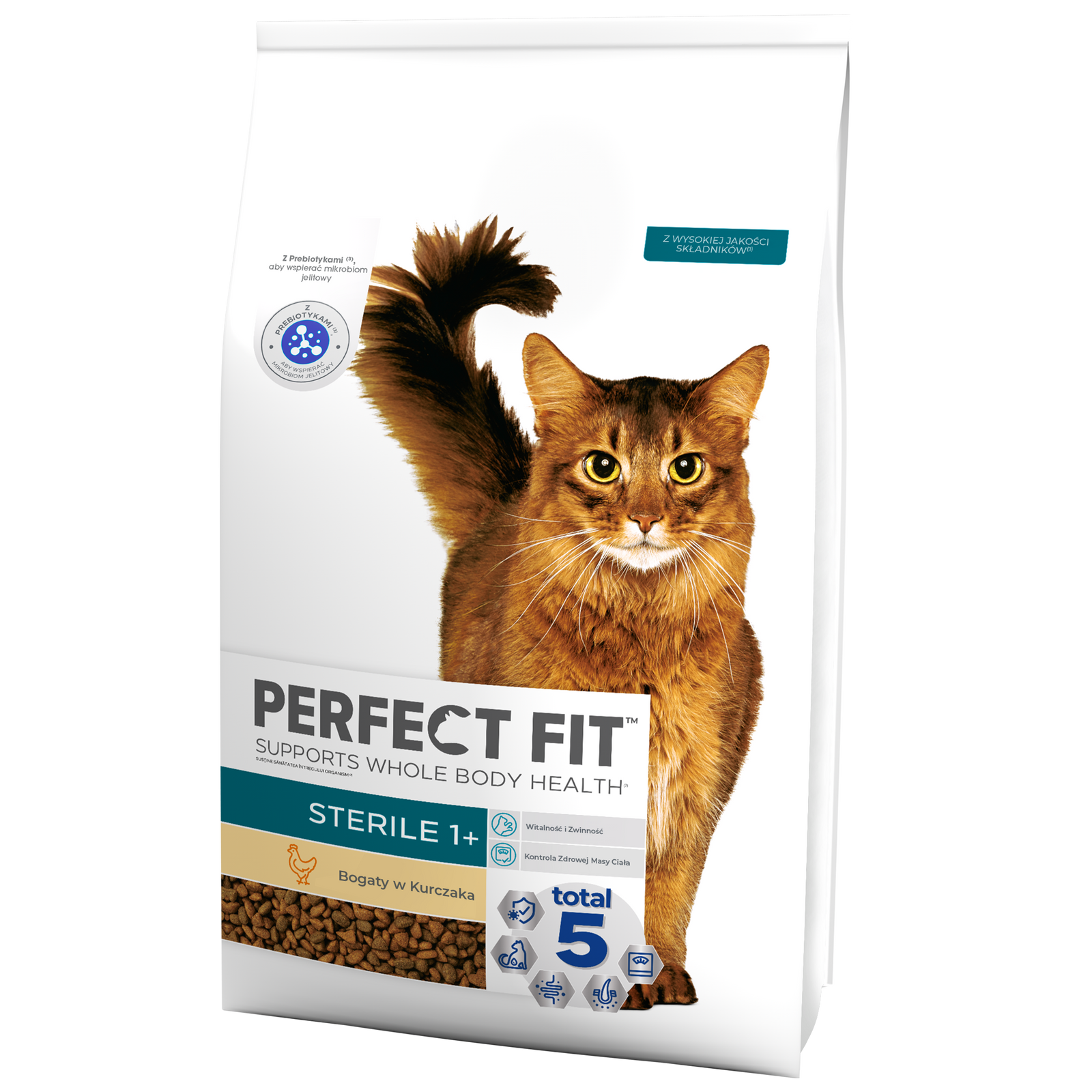 Perfect Fit™ - sucha karma pełnoporcjowa dla dorosłych kotów po zabiegu kastracji, bogata w kurczaka 7kg