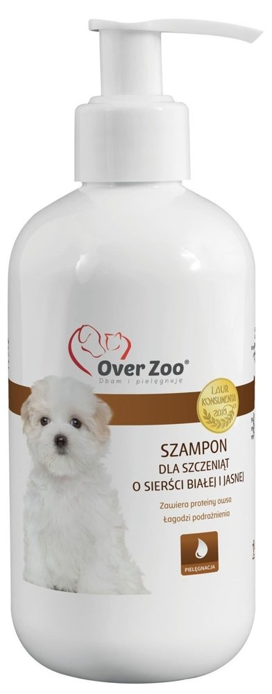 OVER ZOO Szampon Dla Szczeniąt O Jasnej/Białej Sierści 250ml