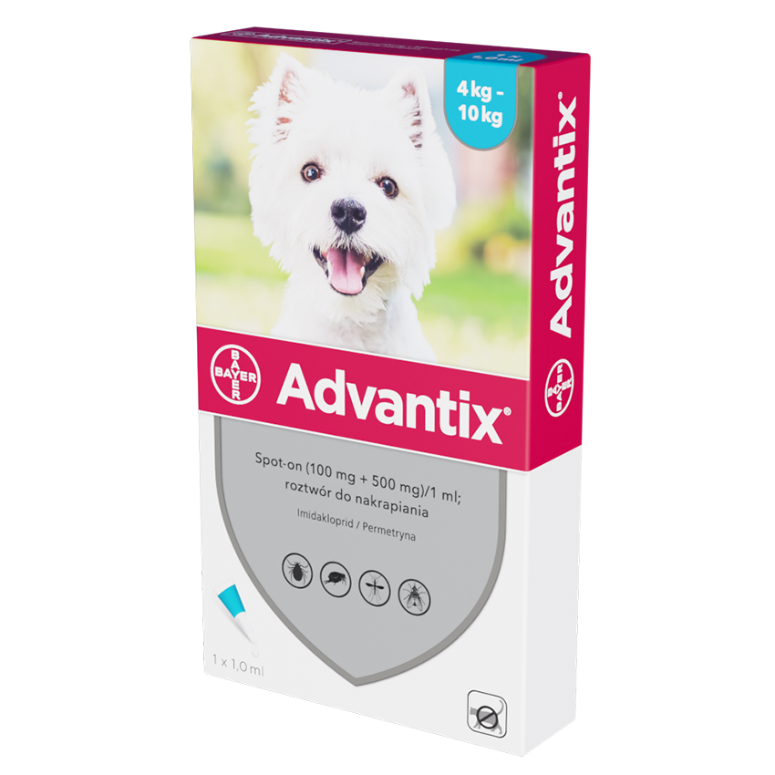 Bayer Advantix Krople Na Kleszcze I Pchły 1ml