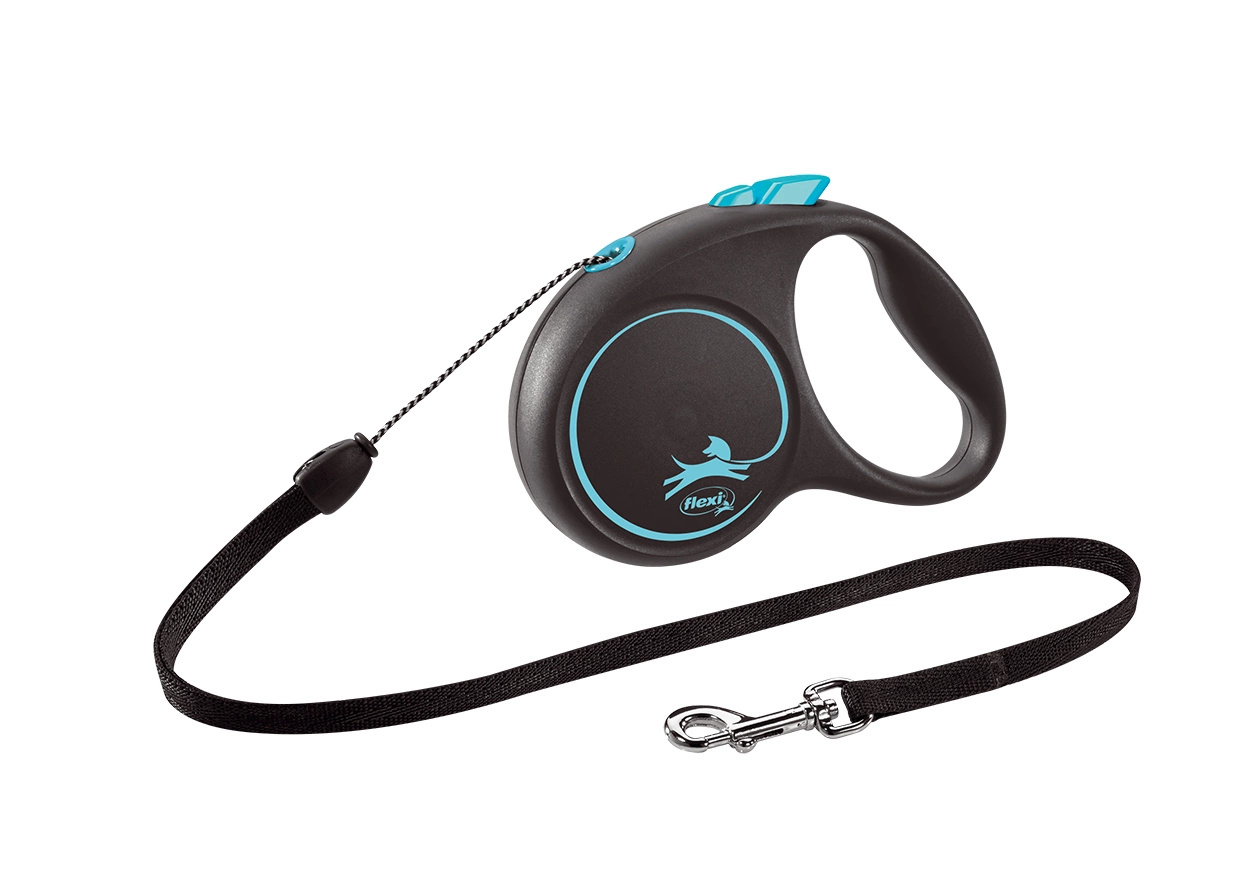 Flexi Smycz Black Design S Linka 5m Do 12kg Niebieska