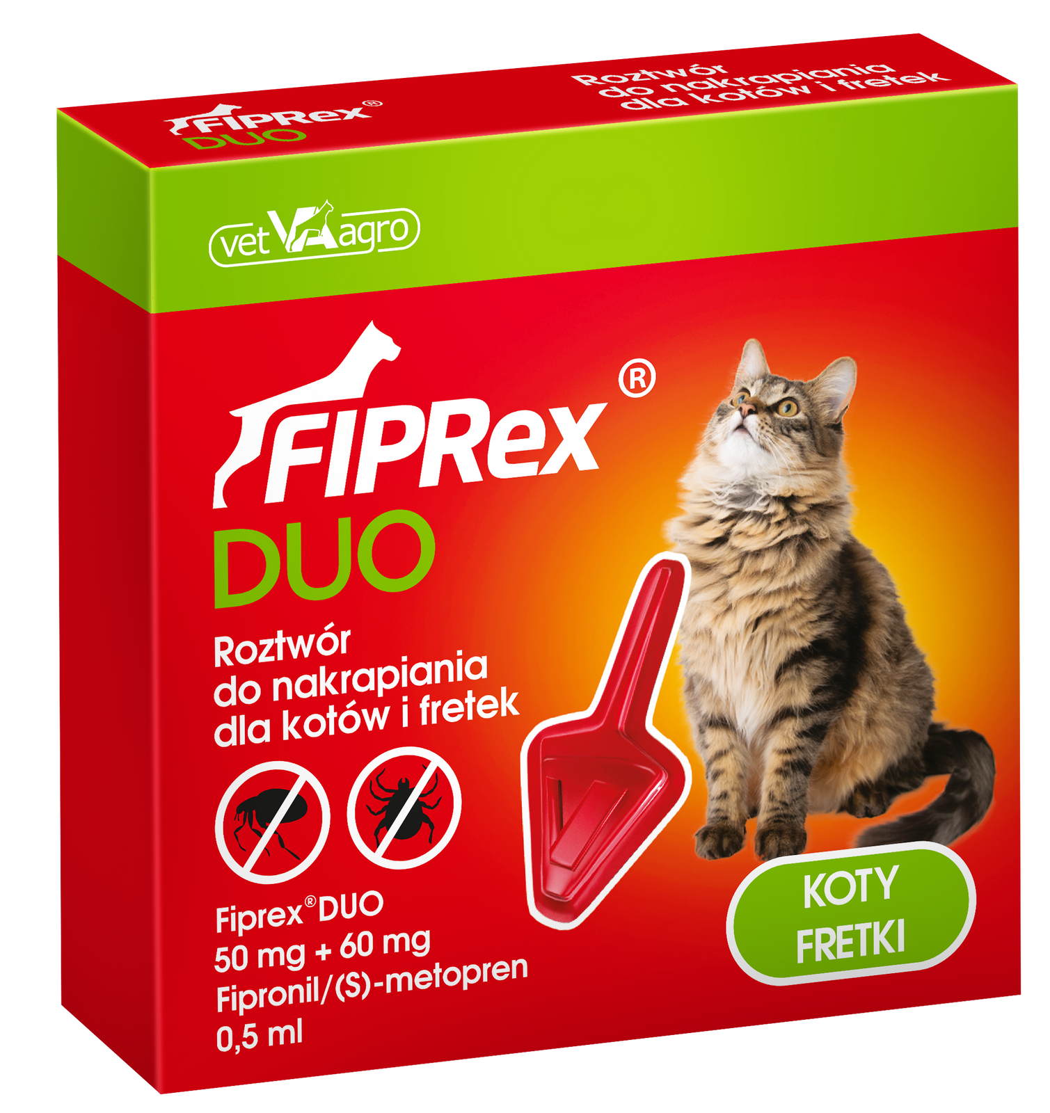 Vet-Agro Fiprex Duo Kot, Fretka 0,5ml