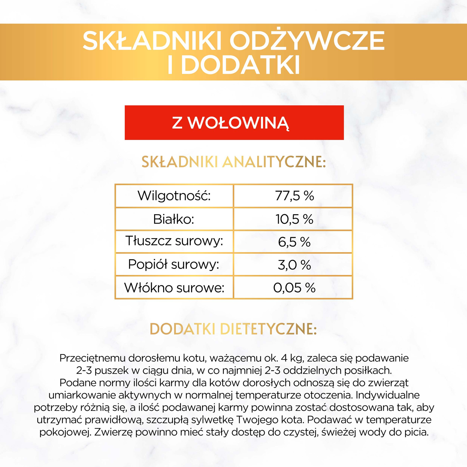 Purina Gourmet Gold mus z wołowiną 85g