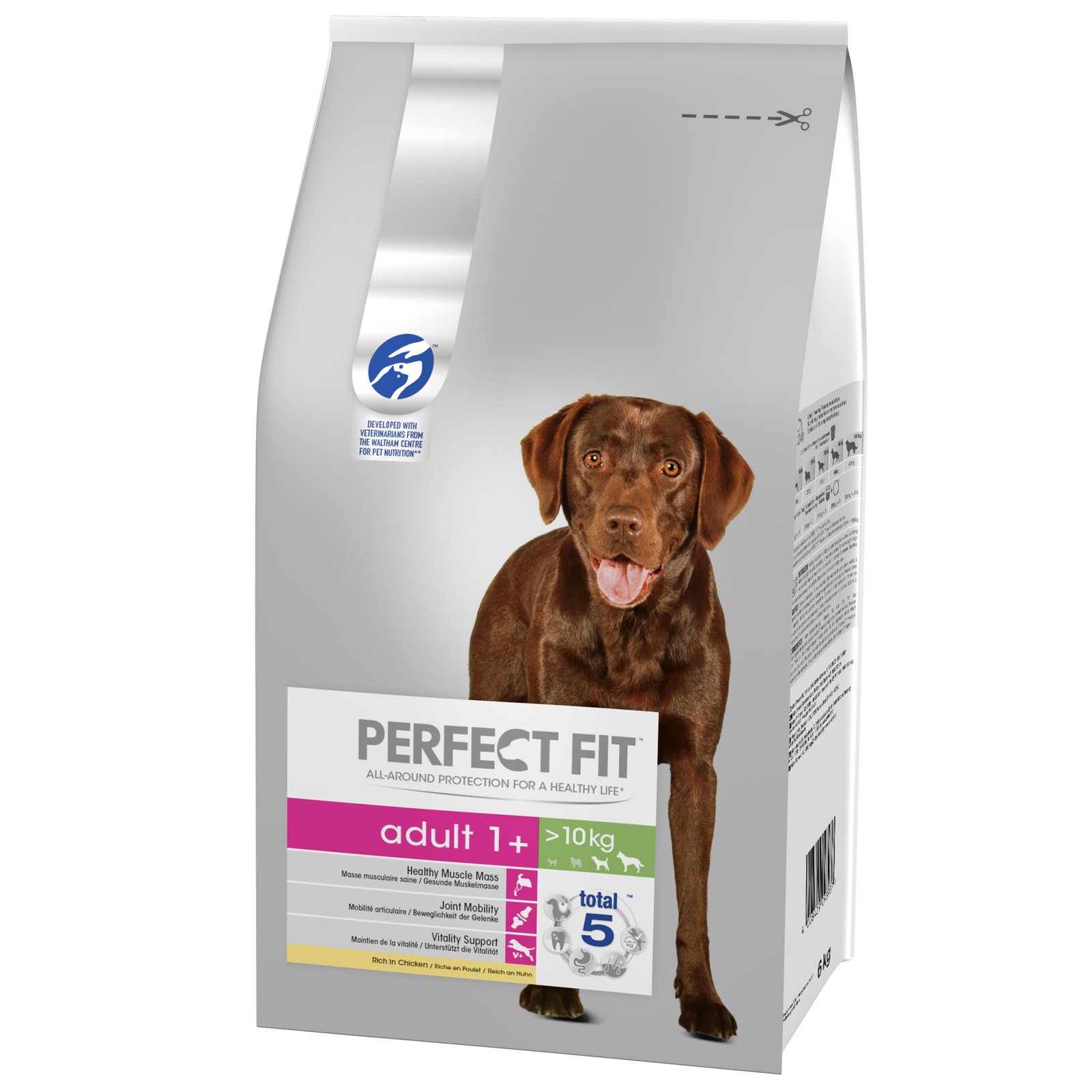 Perfect Fit™ - sucha karma pełnoporcjowa dla dorosłych psów średnich i dużych ras, bogata w kurczaka 6kg