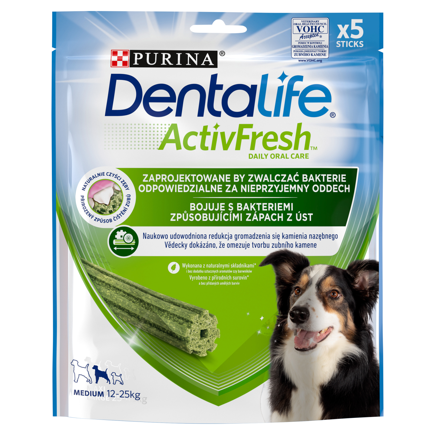 Purina Dentalife Activefresh Medium Przysmak Dla Psa 115g 5 Sztuk